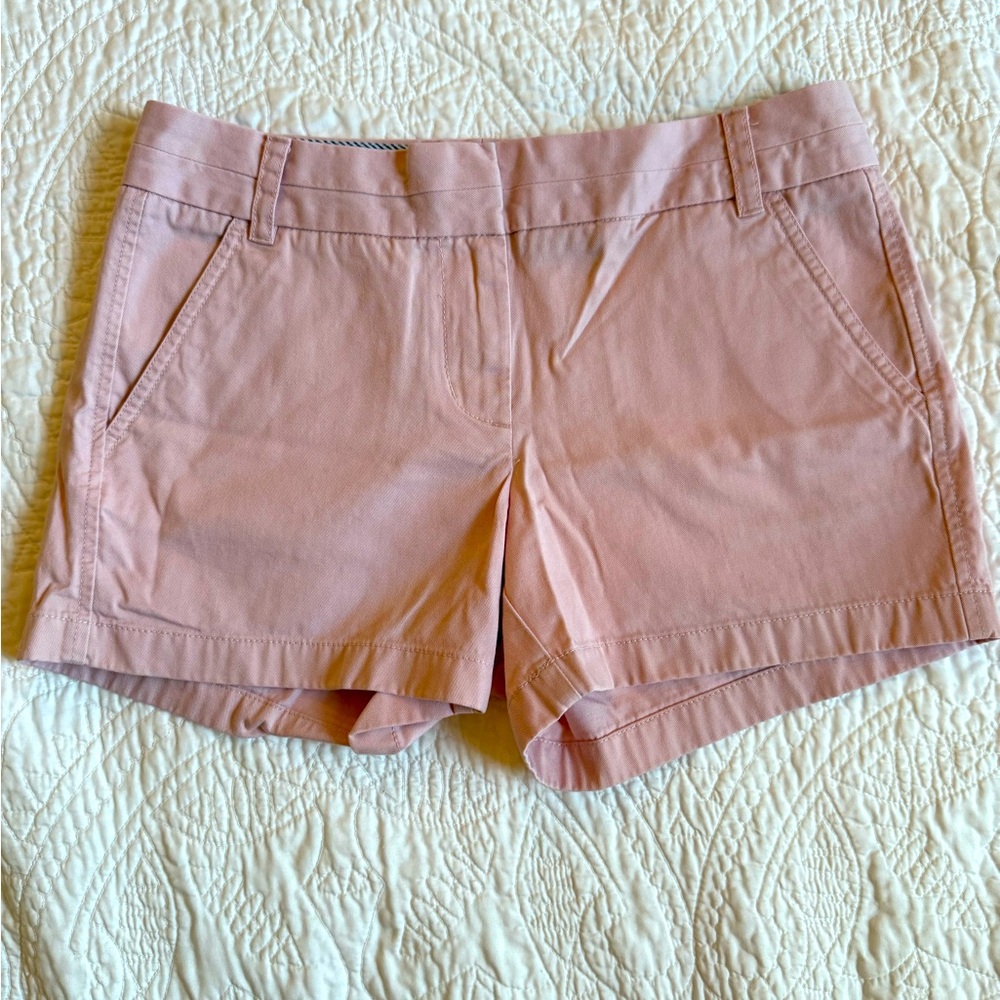 J Crew Chino shorts in pink size 6